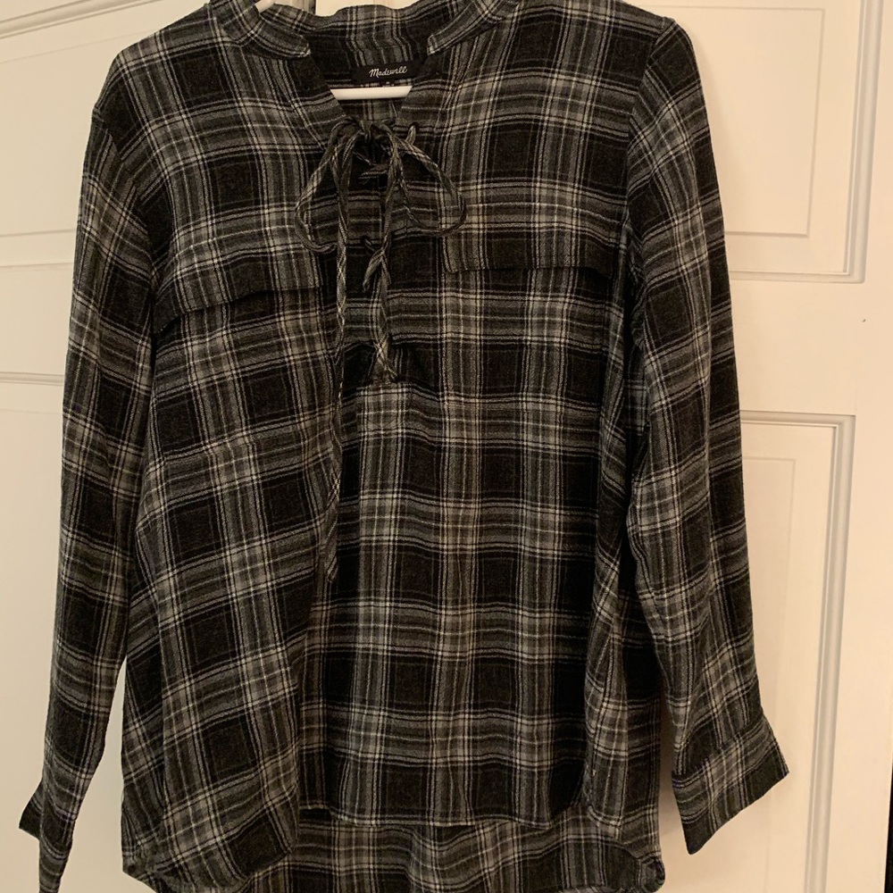 NWT Madewell Flannel Blouse